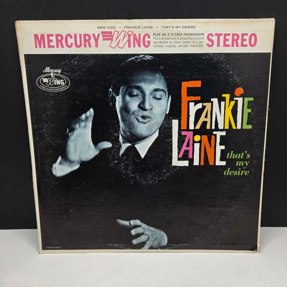 Frankie Laine Vinyl LP That's My Desire 12" Mercury Wing SRW 16202 Jazz Pop